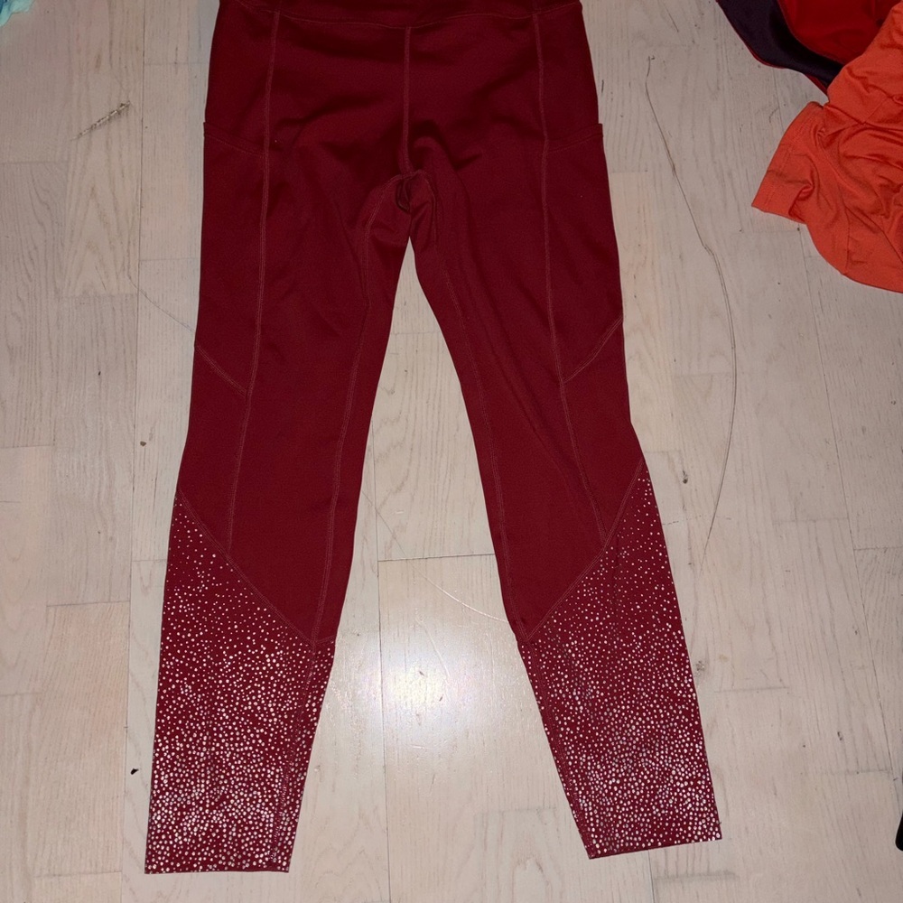 ZYIA Active Red Leggings